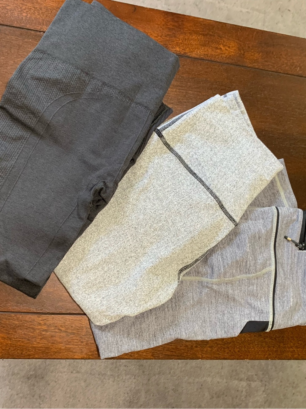 lululemon athletica Women's Leggings Set - Black, Light Gray, Heather Gray